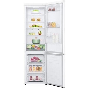 Холодильник с морозильником LG с морозильником LG GA-B509CQCL DoorCooling+ белый [384 л, No Frost, 59.5 см х 203 см х 68.2 см]